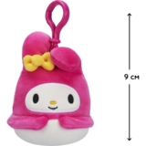 Мягкая игрушка-брелок Squishmallows Hello Kitty Моя Мелоди на клипсе, 9 см (SQSN00271) - Pampik - 2