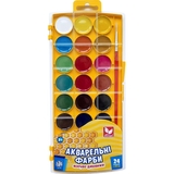 Краски акварельные Школярик медовые 24 цвета - Pampik