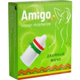 Презерватив Amigo Подвійний мачо, 1 шт. - Pampik