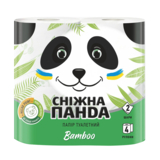 Двошаровий туалетний папір Сніжна Панда Бамбук, 4 рулони - Pampik