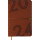 Еженедельник датирован Buromax Best 2024 A5 коричневый (BM.2704-18) - Pampik