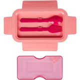 Ланч-бокс Yes Fusion с принадлежностями, розовый, 850 мл (708169) - Pampik - 3