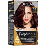 Стойкая краска для волос L'Oreal Paris Preference 4.15 Caracas Intense Deep Brown, 174 мл - Pampik