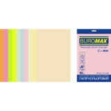 Набор цветной бумаги Buromax Euromax Pastel + Neon А4 20 листов 10 цветов (BM.2721720E-99) - Pampik