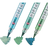 Набор акварельных маркеров Santi Glitter Brush Оттенки зеленого 3 шт. (390771) - Pampik - 2