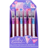 Ручка шарико-масляная Yes Little diamond синие чернила упаковка 24 шт. (412072) - Pampik