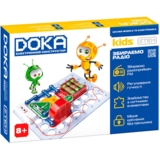 Конструктор електронний Doka Збираємо радіо, 19 деталей (D70703) - Pampik