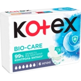 Гігієнічні прокладки Kotex Bio Care Night, 6 шт. - Pampik - 2