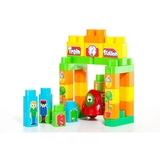 Іграшковий набір Molto з блоків Потяг 70 деталей (8410963164701) - Pampik - 2