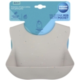 Слинявчик силіконовий Canpol Babies з кишенькою (51/029_grey) - Pampik - 4