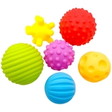 Набір тактильних м'ячиків Bibi Toys сенсорні 6 шт. (760950BT) - Pampik