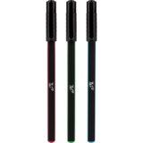 Ручка шарико-масляная Yes Triangular Black синие чернила упаковка 25 шт. (412102) - Pampik - 2