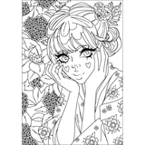 Раскраска антистресс Santi Аниме 12 страниц (743048) - Pampik - 3