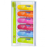 Набір для догляду за ротовою порожниною Curaprox: Зубна паста Be You Відбілювальна 10 мл (6 шт.) + Зубна щітка Curaprox Ultra Soft 5460 - Pampik