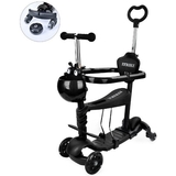 Самокат iTrike 5в1 Maxi JR 3-101-B black (35415) - Pampik - 2