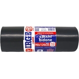 Пакети для сміття Irge міцні чорні 160 л 10 шт - Pampik