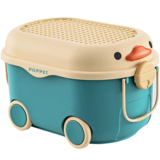Многофункциональный ящик для хранения игрушек Poppet Утенок Блу на колесах средний (PP-001B-M) - Pampik