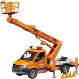 Игрушечная машинка Bruder Автомобиль MB SprinterMB Sprinter с телескопической люлькой 1:16 (02679) - Pampik