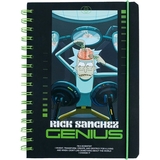 Блокнот Kite Rick and Morty A5 у клітинку 80 аркушів (RM24-190) - Pampik