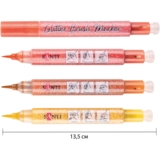 Набор акварельных маркеров Santi Glitter Brush Оттенки желтого 3 шт. (390772) - Pampik - 3