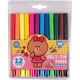 Фломастеры Yes Line Friends, 12 шт. (650546) - Pampik