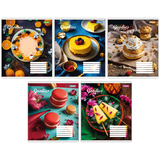 Набор тетрадей 1 Вересня Bright goodies А5, в линию, 96 листов, 5 шт. (767419) - Pampik