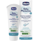 Крем защитный под подгузник Chicco Baby Moments с цинком и пантенолом 100 мл - Pampik