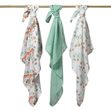 Пеленки BabyOno муслиновые хлопковые 70х70 см, 3 шт., салатовый (348/12) - Pampik - 3