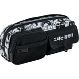 Пенал мягкий Kite 8.5x22x3.5 см серо-черный (K24-2701-6) - Pampik - 2