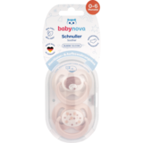 Пустышка плоская Baby-Nova с рисунком и кольцом, силикон, 2 шт. (3962313) - Pampik - 4