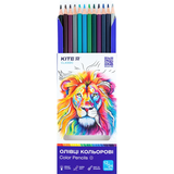 Карандаши цветные Kite Classic двухсторонние 12 шт. (K-054) - Pampik - 2
