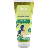 Скраб для обличчя та тіла Delia Cosmetics Fruit Me Up Smoothing Face And Body Scrub Lime 200 мл - Pampik