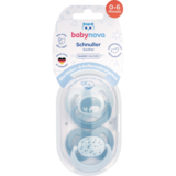 Пустышка плоская Baby-Nova с рисунком и кольцом силикон 2 шт. (3962314) - Pampik - 4