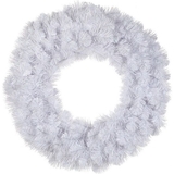 Вінок штучний декоративний Triumph Tree Icelandic iridescent білий 60 см - Pampik