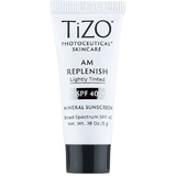 Денний крем з легким відтінком TiZO Photoceutical Skincare AM Replenish Lightly Tinted SPF 40, 5 г - Pampik