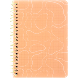 Блокнот на спіралі Axent клітинка, 80 аркушів, помаранчевий (8463-3-A) - Pampik