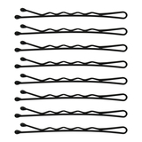 Набір фрезерних невидимок для волосся SPL, 5.5 см, 24 шт., чорний (3010-0055) - Pampik - 3