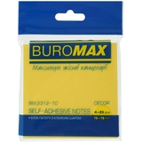 Блок бумаги для заметок Buromax Pastel с клейким слоем 76х76 мм 100 листов разноцветный (BM.2312-10) - Pampik