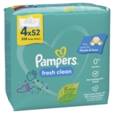 Дитячі вологі серветки Pampers Fresh Clean, 208 шт. (4 упаковки по 52 шт.) - Pampik - 2