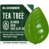 Мыло для лица и тела Mr.Scrubber Blemish Skin Face Clay Soap Tea Tree С маслом чайного дерева, 130 г - Pampik