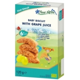 Печиво дитяче Fleur Alpine Organic, з виноградним соком, 120 г - Pampik