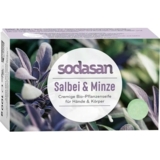 Органічне крем-мило Sodasan Шавлія-М'ята антисептичне, 100 г - Pampik