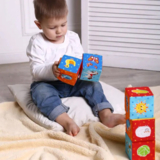 Набір м'яких кубиків Масік Тварини на фермі (MC 090601-05) - Pampik - 2