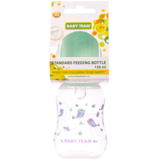 Пляшечка для годування Baby Team, з талією та силіконовою соскою, 125 мл, м'ятний (1111_м'ятний) - Pampik - 2