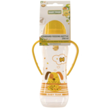 Бутылочка с латексной соской и ручками Baby Team 250 мл, желтый (1311) - Pampik - 2