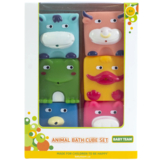 Набір іграшок для ванної Baby Team Звірята-кубики (9050_ набір з каченям) - Pampik - 2