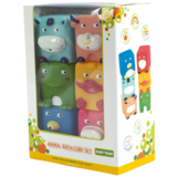 Набір іграшок для ванної Baby Team Звірята-кубики (9050_ набір з каченям) - Pampik - 3