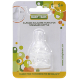 Соска силіконова Baby Team, класична, від 6 міс., мультипотік, 2 шт. (2005) - Pampik - 2