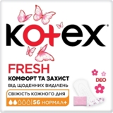 Прокладки щоденні Kotex Deo Normal Plus, 56 шт. - Pampik
