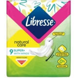 Прокладки гигиенические Libresse Natural Care Ultra Super, 9 шт. - Pampik